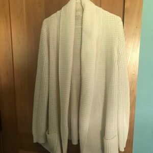 Merona ivory cream white chunky knit sweater XL